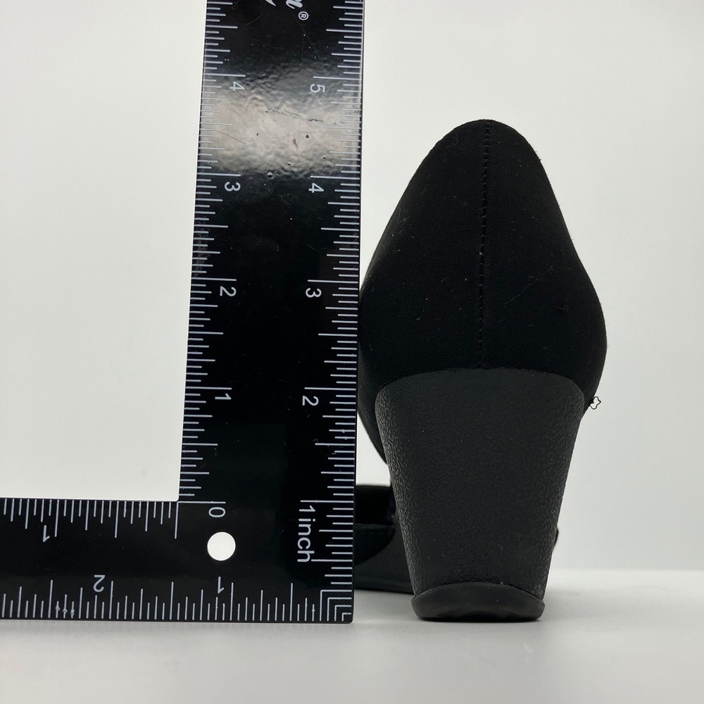 Anne Klein AK Sport Aktasha Wedges Womens 6.5M Black Mary Jane Heel Dress Shoes - Picture 5 of 12